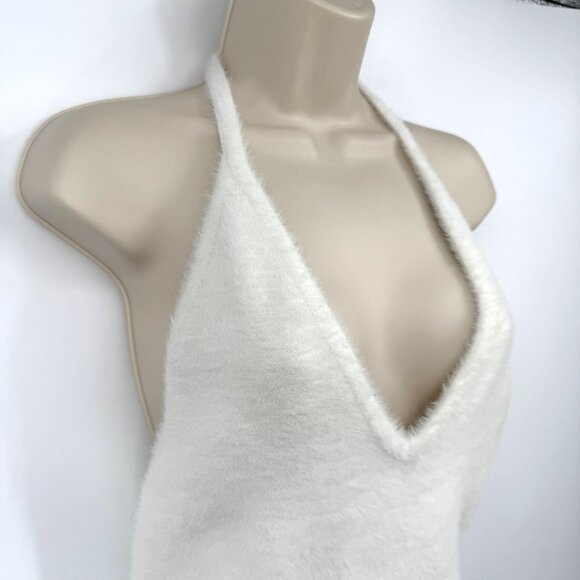 Gymshark Whitney Simmons Eyelash Knit Midi Halter Top woman’s size Large - Picture 4 of 9